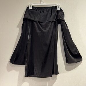 Elegant Black Off-Shoulder mini dress